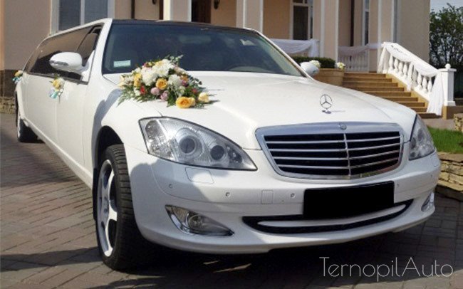 Аренда Лімузин Mercedes S-Class на свадьбу Тернопіль